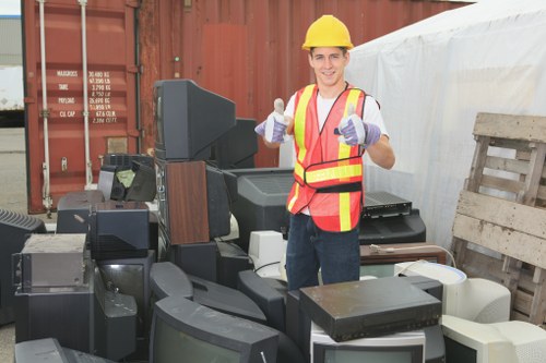 Organized home clearance process in progress